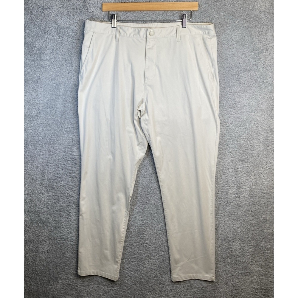 Rhone Commuter Slim Pants Size 38 Gray Flex Knit Fabric Athleisure 100036‎